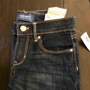 Girls Old Navy slim/bootcut jeans, dark wash